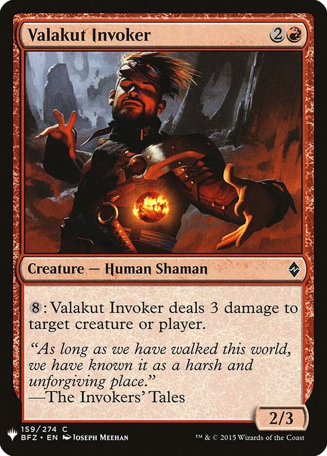 Valakut Invoker #BFZ-159 — The List