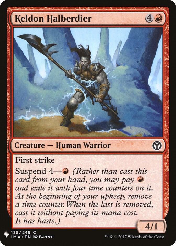 Keldon Halberdier #IMA-135 — The List