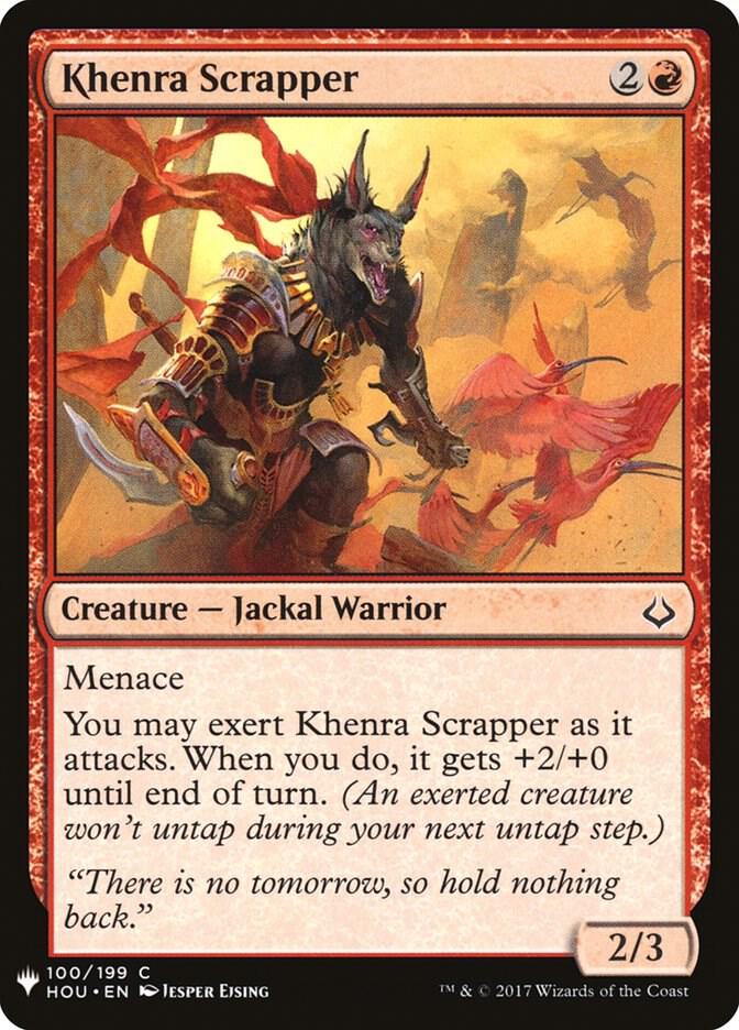 Khenra Scrapper #HOU-100 — The List
