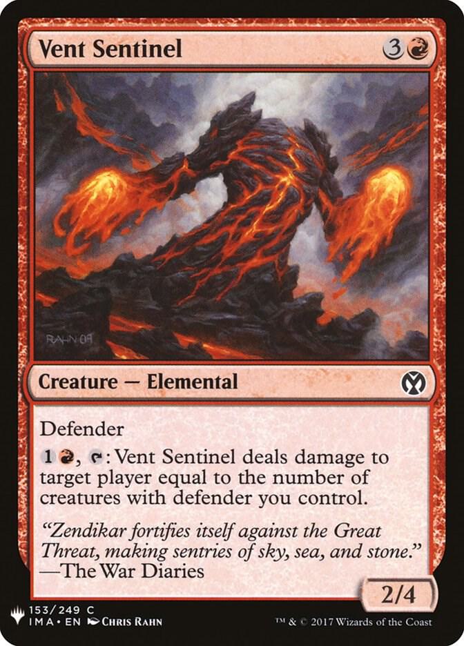 Vent Sentinel #IMA-153 — The List