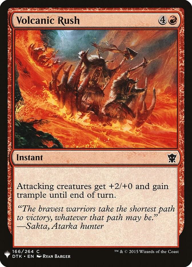 Volcanic Rush - The List Reprints - Magic: The Gathering