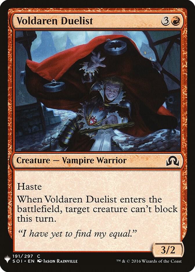 Voldaren Duelist #SOI-191 — The List