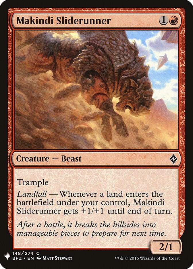 Makindi Sliderunner #BFZ-148 — The List