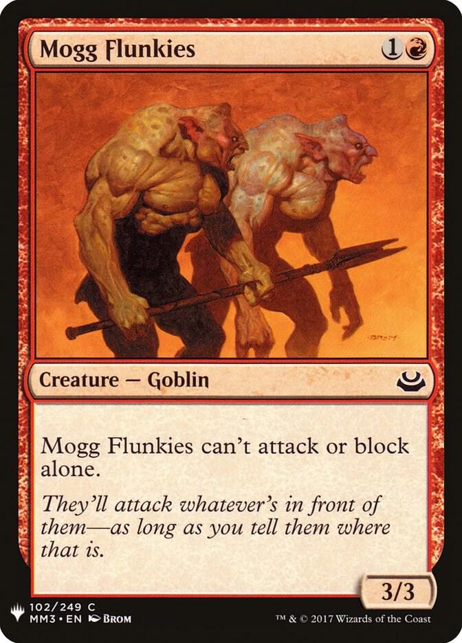 Mogg Flunkies #MM3-102 — The List