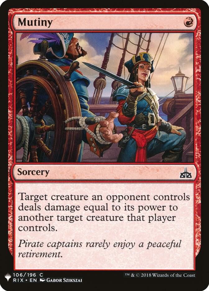 Mutiny #RIX-106 — The List