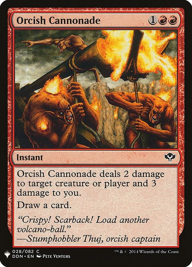 Orcish Cannonade #DDN-28 — The List