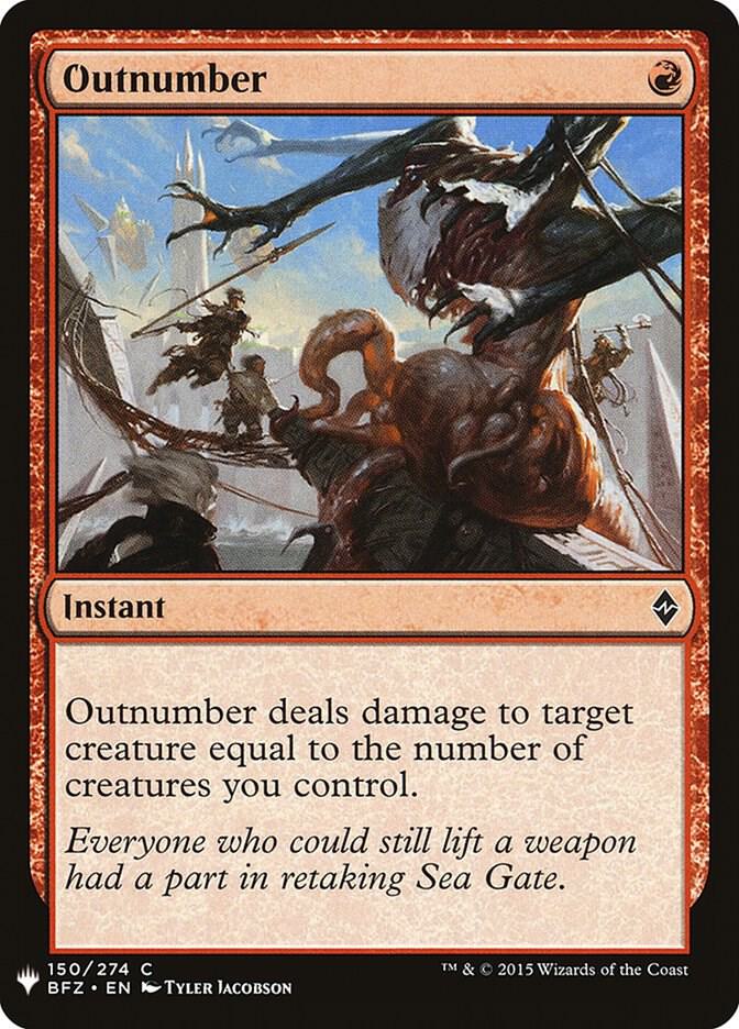 Outnumber #BFZ-150 — The List