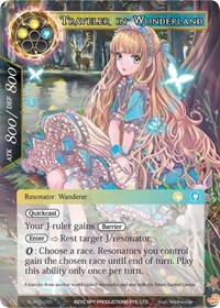 Traveler in Wonderland - Force of Will Alice Origin Starter Deck trading card