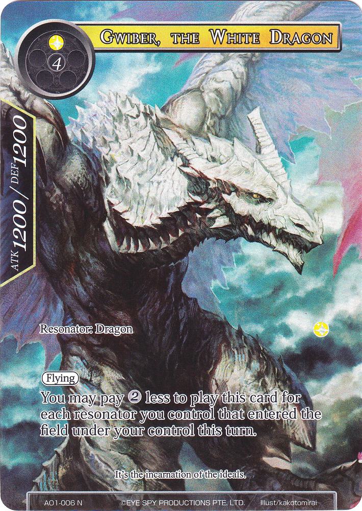 Gwiber, the White Dragon (Full Art) - Alice Origin - Force of Will -  TCGplayer.com