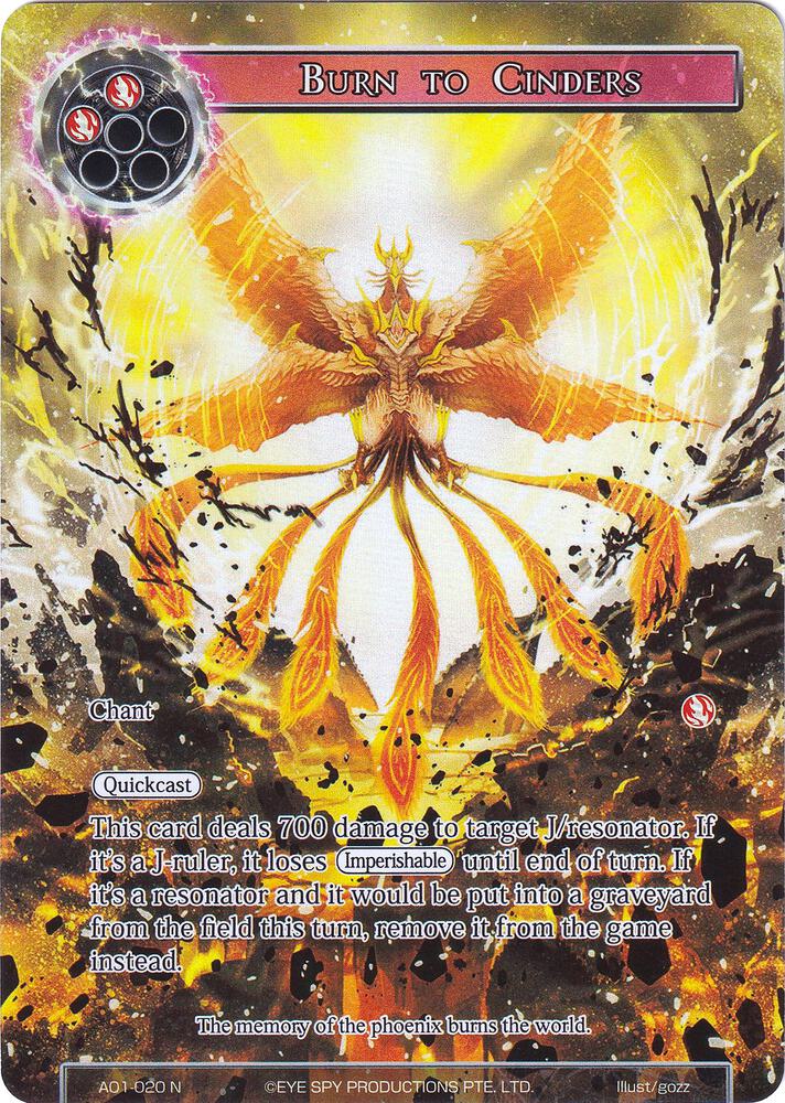 Burn to Cinders (Full Art)