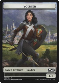 Soldier // Zombie Double-Sided Token - Magic Game Night 2019 - Magic: The Gathering card