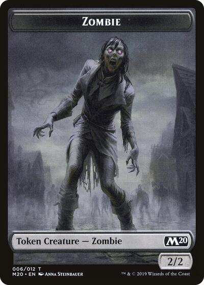 Zombie Wolf Double Sided Token