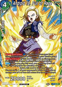 Android 18, Full of Rage #P-172 — Promotion Cards