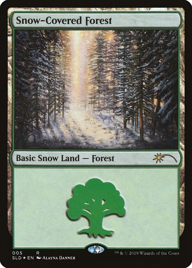 Snow-Covered Forest (5) - Secret Lair Drop Series - Magic: The