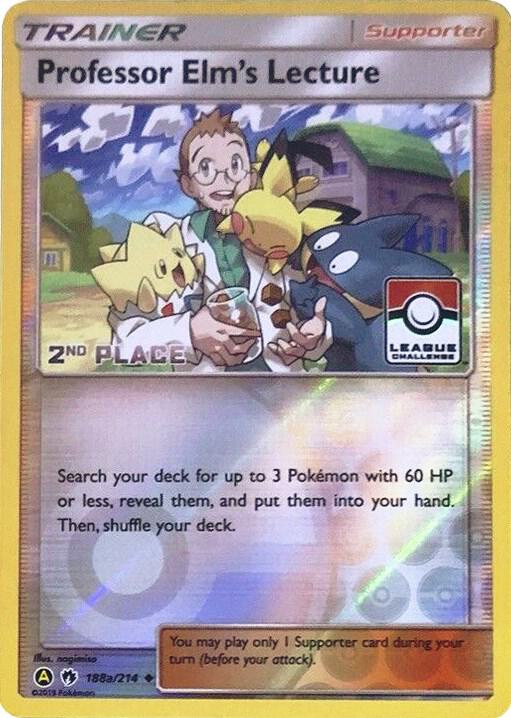 Professor Elm's Lecture - 188a/214 (League Challenge) [2nd Place] 188a/214 from League & Championship Cards