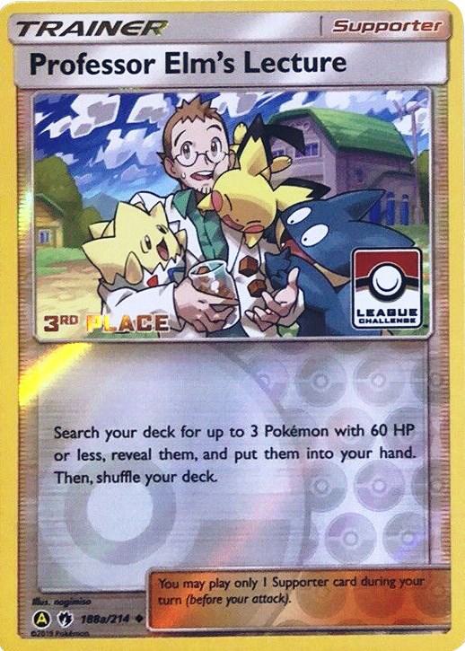 Professor Elm's Lecture - 188a/214 (League Challenge) [3rd Place] 188a/214 from League & Championship Cards