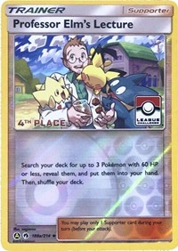 Professor Elm's Lecture - 188a/214 (League Challenge) [4th Place] Pokemon card image