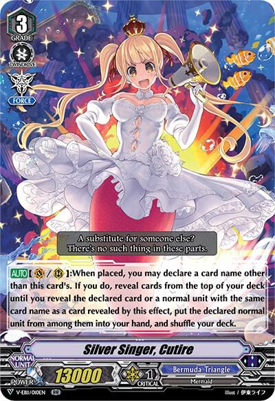 Silver Singer, Cutire