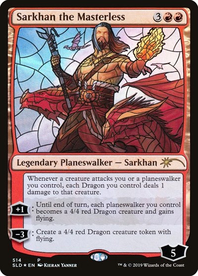 Sarkhan the Masterless Stained Glass