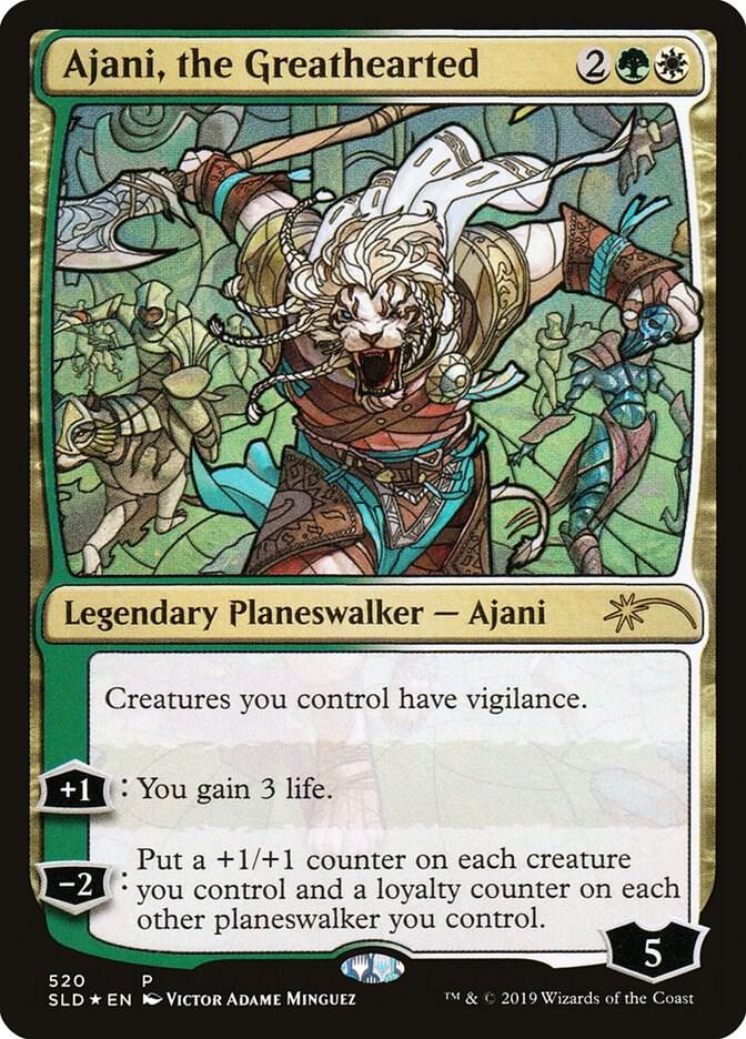 Ajani, the Greathearted (Stained Glass) - Secret Lair Drop Series