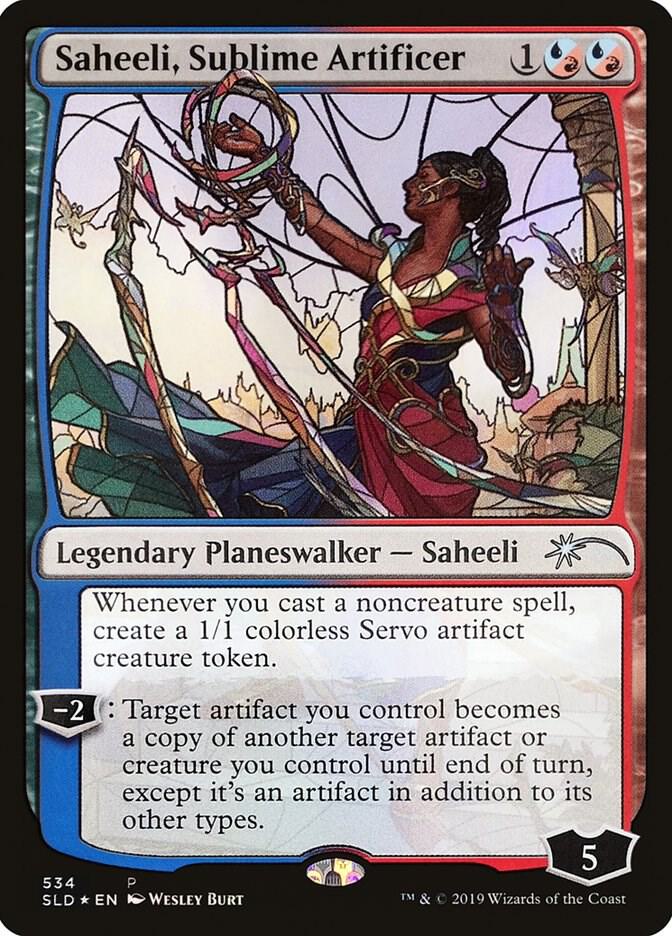Saheeli, Sublime Artificer (Stained Glass) - Secret Lair Drop