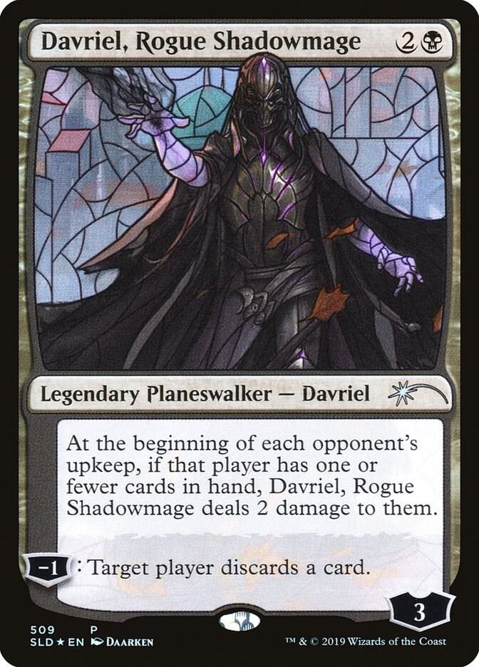 secret lair はぐれ影魔導士、ダブリエル　ステンドグラス Davriel, Rogue Shadowmage (Stained Glass) - Secret Lair Drop