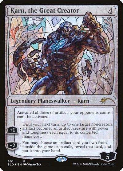 Karn the Great Creator Stained Glass