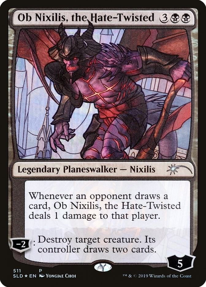 Ob Nixilis, the Hate-Twisted (Stained Glass) - Secret Lair Drop