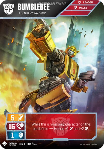 Bumblebee - Legendary Warrior (Energon Edition) - Wave 1 - Transformers TCG  - TCGplayer.com