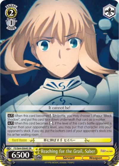 Reaching for the Grail, Saber (SR)