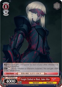 Knight Clothed in Black, Saber Alter