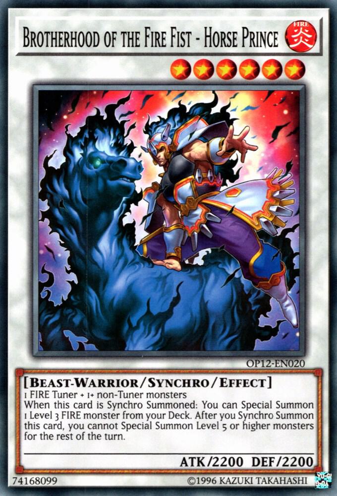 遊戯王OCG Brotherhood of the Fire Fist - Horse Prince - OTS Tournament Pack