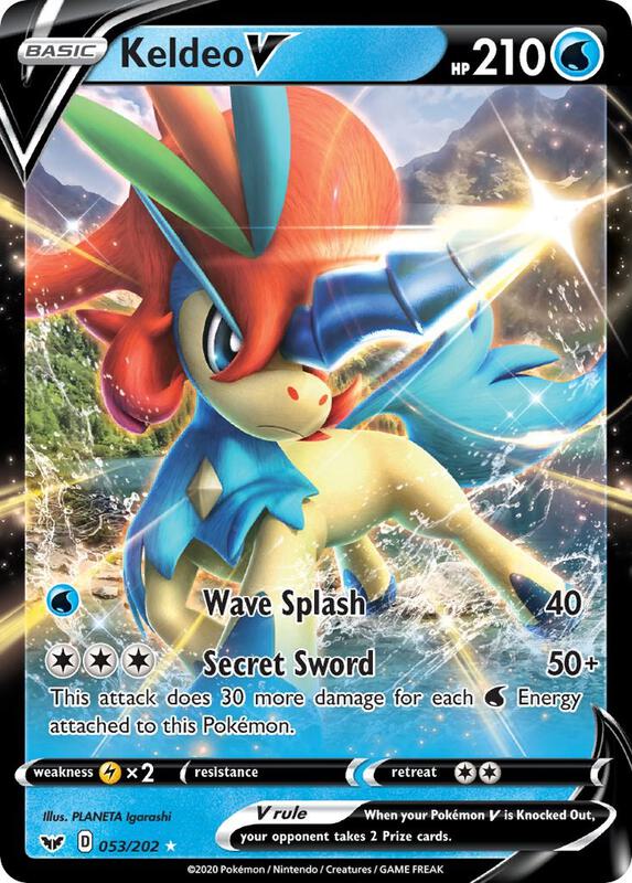 Keldeo V 053/202 from SWSH01: Sword & Shield Base Set