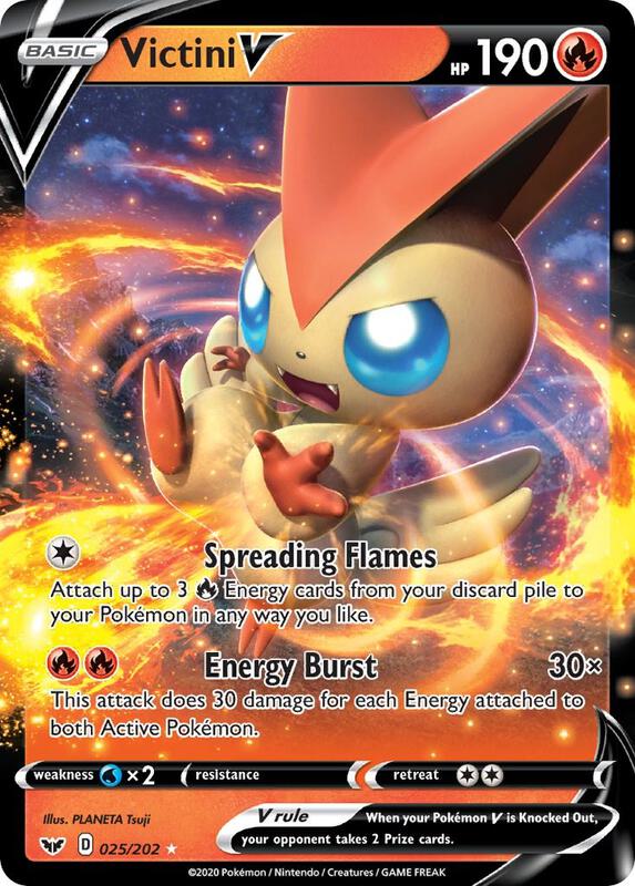 Victini V 025/202 from SWSH01: Sword & Shield Base Set