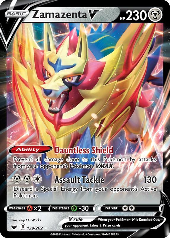 Zamazenta V 139/202 from SWSH01: Sword & Shield Base Set