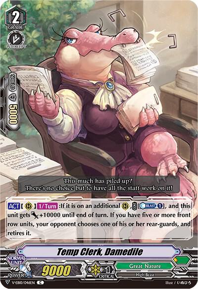Temp Clerk, Damedile