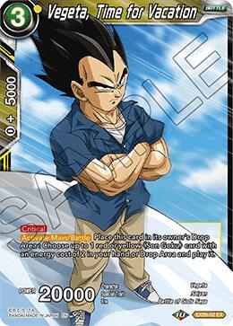 Vegeta, Time for Vacation #EX09-02 — Expansion Deck Box Set 09: Saiyan Surge
