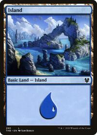 Island (280) - Theros Beyond Death - Magic: The Gathering card