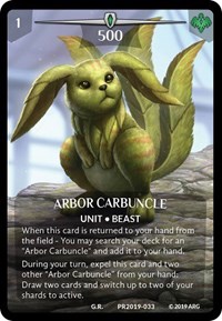 Arbor Carbuncle (PR2019-033)