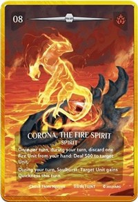 Corona, the Fire Spirit (Gold Metal Prize Card)