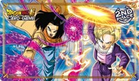 Dragon Ball Super: OTAKON 2019 Team Tournament - 2nd Place Playmat featuring And · Bandai Playmats