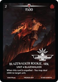 Blazewaker Rookie, Ark (Full Art) (Argent Saga Championship - Stamped)