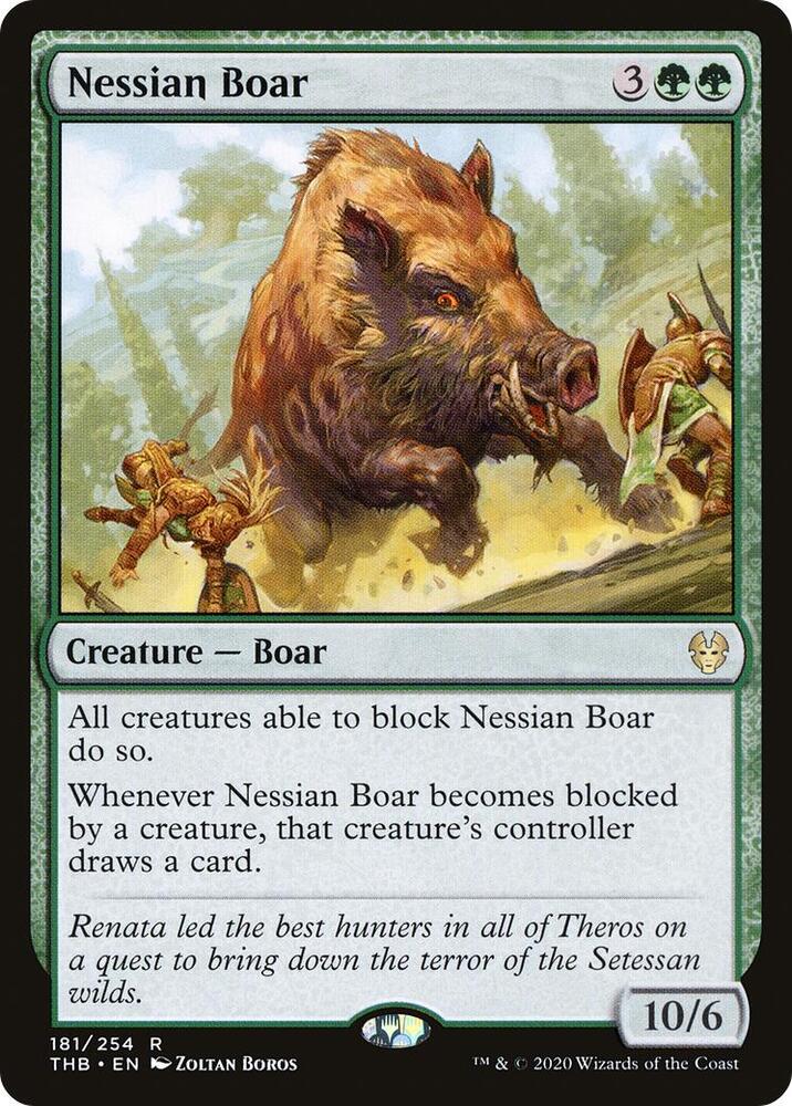 ironhoof boar mtg card Ironhoof Boar [Kamigawa: Neon Dynasty]