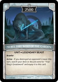 Yurei, Dire Wolf of the Garden