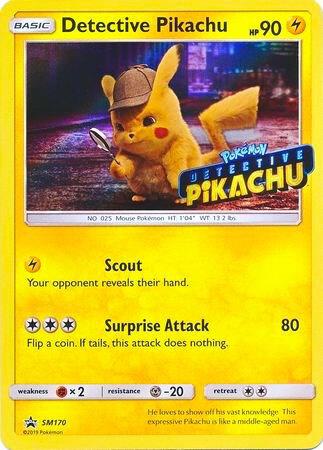 Detective Pikachu - SM170 (Stamped) SM170 from SM Promos