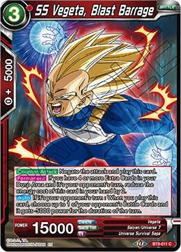 SS Vegeta, Blast Barrage #BT9-011 — Universal Onslaught
