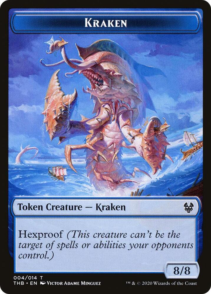 Kraken Token - Theros Beyond Death - Magic: The Gathering