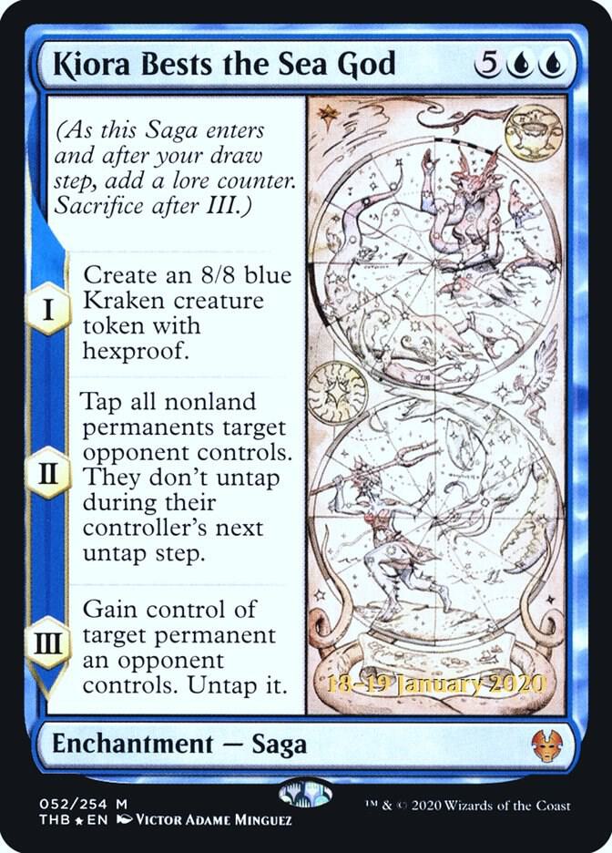 Kiora Bests the Sea God #52s — Theros Beyond Death Promos
