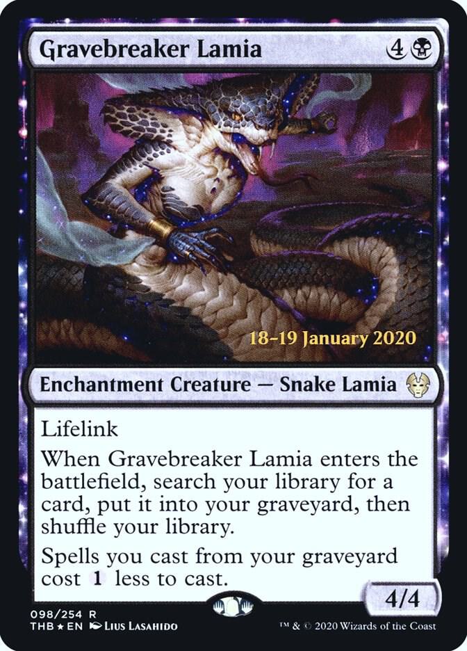 Gravebreaker Lamia #98s — Theros Beyond Death Promos