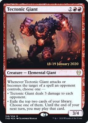 Tectonic Giant #158 – Prerelease Cards (Rare)